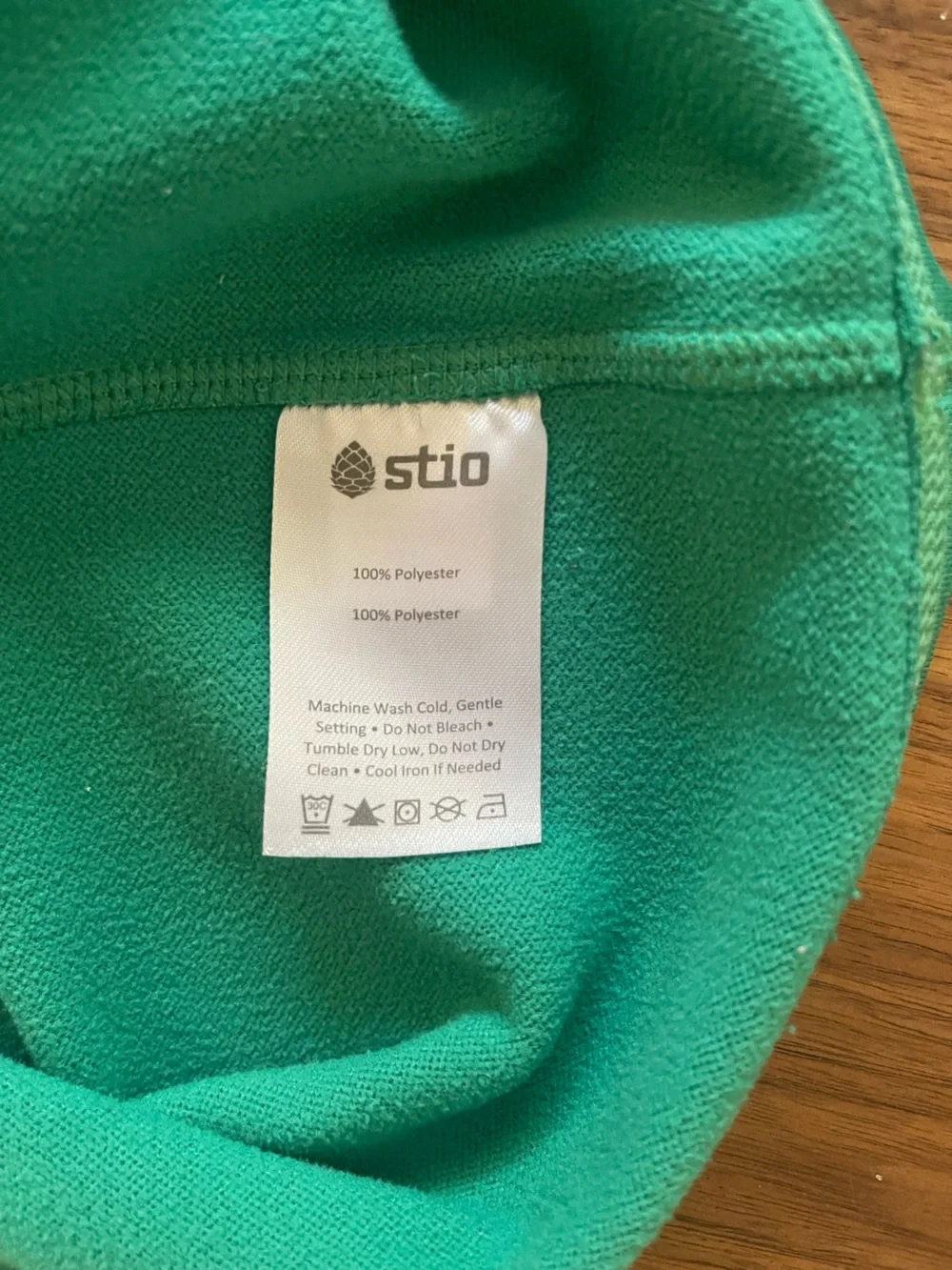 Stio Green Heather Fleece Quarter-Zip Pullover - Picture 4 of 6